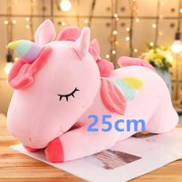 Didelis dydis 110/60cm Kawaii vienaragis pliušinis žaislas Minkštas kimštas Populiari animacinio filmo lėlė Gyvūnas Arklys Žaislai Vaikams Mergaitėms pink