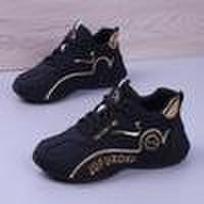 Trendy Leather Waterproof Casual Shoes for Couples - Perfect for Travel and Sports 41 black