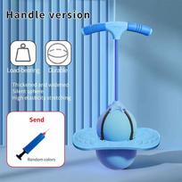 Vaikų sensorinės integracijos šokinėjimo kamuolys su rankena PVC Anti-Burst Atšokimas Balanso treniruotės Aukščio augimo palaikymas Blue, Thickened Wide Handle Dual-Use Jump Ball purple
