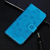 Prabangus odinis atverčiamas telefono dėklas, skirtas Xiaomi Redmi 8A 9C 9A 7A Note 6 7 8 9 Pro 8T 9S Mi 10 A2 Lite A3 9T 10T Poco F2 X3 NFC kortelės piniginės dangtelis Xiaomi Mi 11 Lite 5G mėlyna
