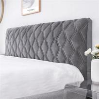 Viskas įskaičiuota Super Soft Smooth dygsniuotas galvos apdangalas Storas aksominis galvūgalio užvalkalas Vienspalvis lovos nugaros užvalkalas nuo dulkių W170 x H70cm