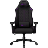 LORGAR CHA41, Ergonomic Gaming Chair Advanced, premium anti-stain fabric, Black/purple|LRG-CHA41-BK-PR