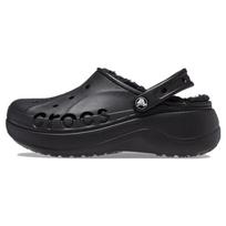 Crocs Baya Platform Clog EVA Cloud Warm Cotton 4.2cm Clogs Women Clogs Black 208708-001 39-40 gray