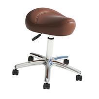 Ergonomic PU Leather Swivel Rolling Stool, Multi-Purpose Salon Office Beauty Massage Stool