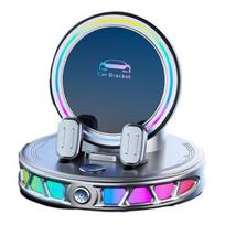 Wireless Charging Car Mount Phone Ambient Light with RGB 15W Phone Magnetic
