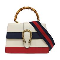 [Pre-Owned] Dionysus Bamboo Handle Striped Web Shoulder Bag - Good #1K6T8QI ONE SIZE