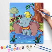Disney Dumbo elephant painting kit digital painting art handmade diy home room decorations 40x50cm
