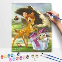 Disney Bambi Thumper oil painting digital painting art kit handmade diy painting home decoration gift 20x30cm black