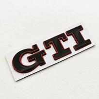 BSK1 VOLKSWAGEN VW GTI 3D metalinis automobilio grotelių logotipas GTI ženklelis Emblema Volkswagen VW Polo Golf 4 5 6 7 8 Mk4 Mk5 MK6 MK7 MK8 GTI St in2 black