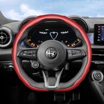 Tinka Alfa Romeo Anglies Pluošto Tekstūros Vairo Dangtelis Užsegamas Bangos Formos Sportinis Dizainas Apsauginis Dėklas Giulia 952 Stelvio 949 147 Mito