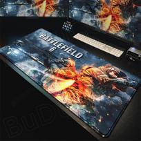 New Cool Game Wallpaper Battlefield 6 Mouse Pad Desk Mat Large Non-slip Non-slip Keyboard Ergonomic Office Rubber PC Home 30cmx60cm gray