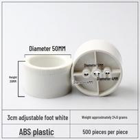 3cm-5.5cm reguliuojamos juodos plastikinės apvalios baldų kojelės spintelėms, televizoriaus stovams, stalams, kavos staliukams, sofoms.