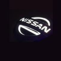 LED Automatinis Šviesos Galinis Ženklelio Lipdukas Nissan TIIDA X-TRAIL Geniss LIVINA Cedric Automobilio Stiliaus Emblema Lipdukas Modifikavimo Dekoracija 10.6x9 black
