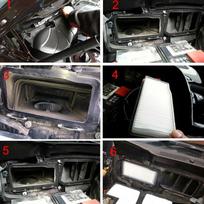Išorinis salono filtras Mercedes Benz C-klasės W204 / E-klasės Coupe / GLK-klasės GLK260 GLK300 GLK350 modeliams, audinio filtras, oro filtrai 7 balta
