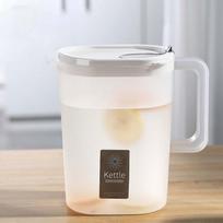 2.4L Large-capacity Plastic Cold Water Kettle Juice Teapot Heat-resistant Water Cup Anti-fall with Scale Kettle Milk Jug Water Dispenser Pitcher Jug 2.4L skaidri