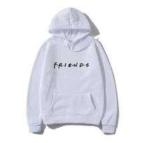 Rudens Unisex Hoodies Harajuku Draugų Spausdinimas Ilgomis Rankovėmis Su Gobtuvu Dydžio Negali Būti Mažesnis Nei Įprasta Džemperiai Y2k Laisvalaikio Moteriškas Džemperis Unisex Drabužiai Unisex 4XL gray