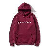 Rudens Unisex Hoodies Harajuku Draugų Spausdinimas Ilgomis Rankovėmis Su Gobtuvu Dydžio Negali Būti Mažesnis Nei Įprasta Džemperiai Y2k Laisvalaikio Moteriškas Džemperis Unisex Drabužiai Unisex 4XL black
