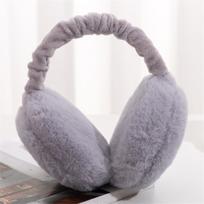 Cute Elf Cat Ear Earmuffs Women Winter Warm Ear Warmer Thermal Plush Headphones Earflap Outdoor Cold Protection Fluffy Ear Cover gray