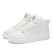 Madingi Raudoni Vyriški Aukštakulniai Sportbačiai Patogūs Odiniai Sportiniai Batai Vyrams Unisex Sportbačiai Hip-Hop Batai Vyrams zapatillas hombre 38 white