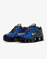 IB7670-001 Nike Shox TL Black Varsity Maize Metallic Silver Lyon Blue (Men's) 8.5 black