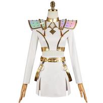 K-POP Demonų Medžiotoja Merginų Grupės Cosplay: Rumi, Zoe ir Mira pasirodymų kostiumai baltos spalvos Child 140 white
