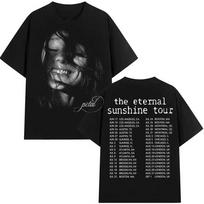 Ariana Grande Gėlių Marškinėliai Unisex Unisex 100% Medvilniniai Marškinėliai Hiphopui Trumpomis Rankovėmis Viršūnės Ag5 S gray