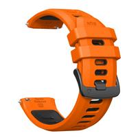 Dirželiai laikrodžiui Xiaomi Watch 5 / S5 / S4 Sport / S3 / S2 / S1 Pro 22mm Pakeičiamas riešo dirželis Greito atsegimo silikoninis dirželis 22mm width orange