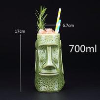 Nauji Havajų Tiki puodeliai Kokteilių taurė Alaus gėrimų puodelis Vyno puodelis Keraminis Velykų salos Tiki puodelis 200-700ml