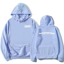 Backstreet Boys INTO THE MILLENNIUM Hoodies Ilgomis rankovėmis Madingi gobtuviniai džemperiai Streetwear Unisex Grafinis spaudinys Prekės Drabužiai XS white
