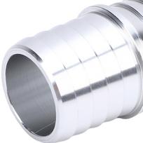 1.0 to 1.0 Inch Hose Barb Splice Coupler Repair Fitting Adapter Aluminum for Radiator Coolant Intercooler Heat Exchanger