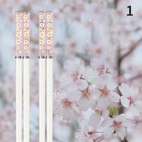 Amber Sakura Japanese Chopsticks Pink Cherry Blossom Sushi Reusable Food Sticks Antibacterial Anti-slip Chopsticks Tableware