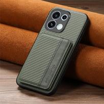 Dėklas OPPO Reno 16 Pro PU odos atverčiamas piniginė su kortelių laikikliu, smūgiams atsparus dangtelis OPPO Reno 16 16 Pro, magnetinis laikiklis, telefono krepšys OPPO Reno16 5G žalia