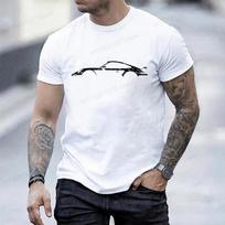 New Minimalist Style TShirt for Unisex Round Neck Short Sleeve Tee Shirts Funny Race Car Printed TShirts for Unisex  Tops YK 4XL white