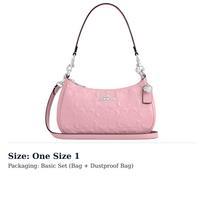 COACH Teri Pearlescent Patent Leather With Smooth Leather Crossbody Handbag Medium Women's Pink CDA98-SVPK One Size 1 pink