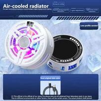 Magnetic Back Clip Icing Radiator Universal Gaming Mobile Cooling Fan Mobile Phone Radiato For Gaming Live Streaming Tablet iPad black