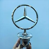 Variklio dangčio stovas Logotipas Žvaigždės ženklelis Priekinis variklio dangtis Automobilio emblema Mercedes Benz W163 W204 W212 W210 W220 W24 C200 C200l Chromas Juoda Auksinė stand star gray