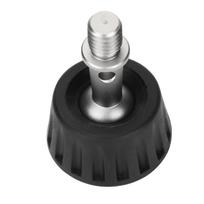 34mm Tripod Foot Pad Rubber Stainless Steel 360 Degree Rotating Monopod  Leg Pad Replacement for gray