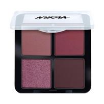 Nykaa Cosmetics Akys ant manęs! 4-in-1 keturių spalvų akių šešėlių paletė - Wine & Dine brown