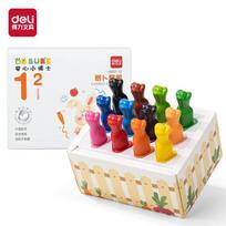 12/24/36 Color Food Grade Beeswax Triangular Pole Radish Crayon Children Painting Graffiti Oil Painting Stick School Stationery red