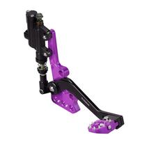 NICECNC For Surron Light Bee X Hydraulic Rear Foot Brake Assembly Adjustable Pedal For SUR-RON Light Bee S For Segway X160 X260 violetinė