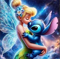 Disney Daug veikėjų kolekcija Deimantinė tapyba 5D Pilna deimantinė animacinio filmo namų miegamojo svetainės dekoracija Didelis paveikslas Round 30x30cm