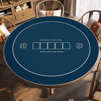 Texas Poker Tablecloth Poker Mat Games Mat Home Gaming Desk Pad Home Entertainment Casino Texas Hold'em Tablecloth (as the picture,120x120cm)
