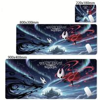 Gaming Mouse Pad Black And White Rubber Office Computer Mouse Mat Hollow Knight Anime Big Mousepad Gamers Desk Keyboard Mats 30cmx60cm(11.8x23.6inch) gray