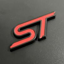 3D Metalinis ST Line Priekinių grotelių ženklelis Automobilio Galinės bagažinės Ženklelis Ford Edge Puma Kuga Mondeo Fiesta Ecosport Focus STLINE Lipdukas