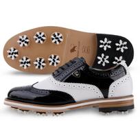Henry Stuart Mysuit Spike Classic Golf Shoes Black (Type A) Black/Men'S_255