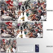 Anime pelės kilimėlis My Hero Academia Klaviatūros pelės kilimėlis Didelis XXL Kompiuterio žaidimų priedai Stalo kilimėlis Guminis Neslystantis Minkštas žaidimų kilimėlis 30cmx60cm blue