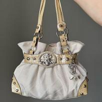 New Shoulder Bag, Millennium Spicy Girl, Rose Red, Dirty Dyed, Worn Armpit Bag, Large Capacity Tote Bag, Crossbody Bag gray