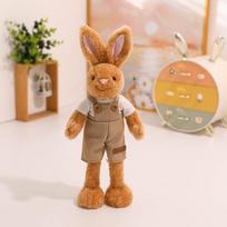 Cute Ger Rabbit Doll Doll Standing Little White Rabbit Plush Toy Sleeping Soothing Doll Girlfriend Birthday Gift 35cm【0.23kg】