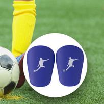 1 Pair Mini Shin Guards Soccer Training Sports Lightweight Portable Protective Gear for 8cmx5cm white
