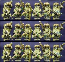 Statybiniai blokeliai kariniai minifigūrėlės kariai specialiosios pajėgos policijos minifigūrėlės vaikiškas dėlionė berniuko žaislas dėlionė